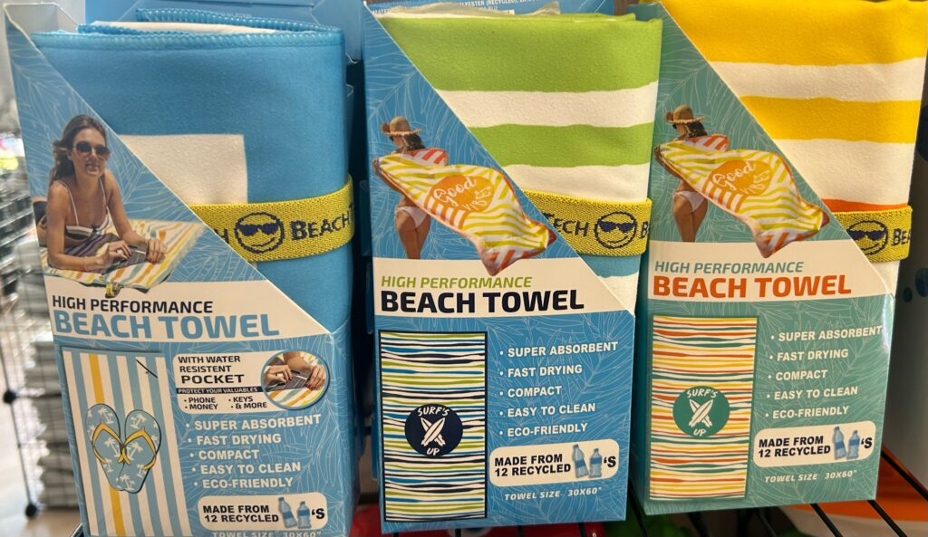 These towels are super absorbent, fast drying, compact, easy to clean, and Eco-Friendly.
