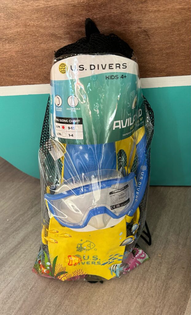 U.S. Divers Kids Snorkel gear.
$16.99