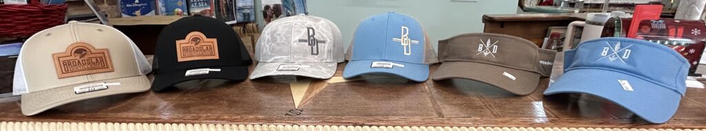 Variety of Broadslab Distillery hats